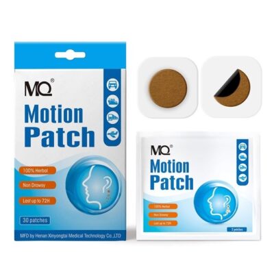 Motion Sickness Patch,30 Count,Non Drowsy Sea Sickness Patches Behind Ear for Cruise Ship Travel, Waterproof Car Sick Patches Fast Acting & Long Last 72H