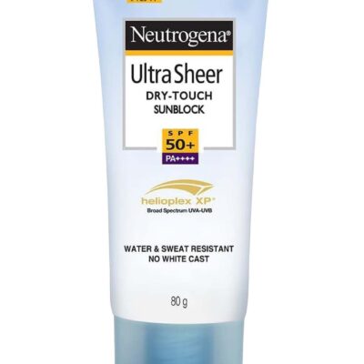 Ultra Sheer Dry-Touch Sunblock Sunscreen SPF 50+, PA+++ | UVA/UVB Protection | Water-Resistant 80ggrams
