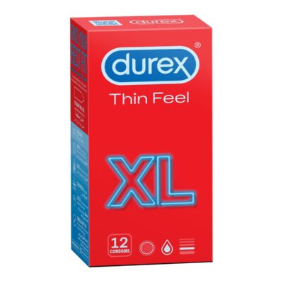 Thin Feel xl Lubricated Condoms For Men 12 Pieces
