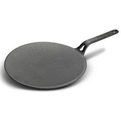 Prestige Cast Iron Curved Tawa 26 cm | Induction Cast Iron Tawa Pan for Roti/Chapati/Dosa with Stick Handle | Pre-Seasoned Cast Iron Cookware PR48884