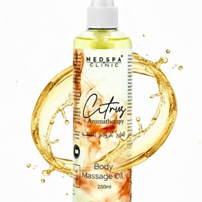 Citrus Body Massage Oil. 250ml Refreshing Aromatherapy Blend - Soothes and Nourishes for Deep Tissue Massage.