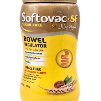 Softovac-SF (Sugarfree) Bowel Regulator 250g - 100% Natural Actives: High Fiber Formula enriched with Sonamukhi, Harad, Mulethi, Saunf etc.
