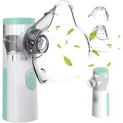 Portable Compact Steam Inhaler, Handheld Nebulizer for Adults and Children, Low Noise, Excellent Speed, Travel Steam Inhaler