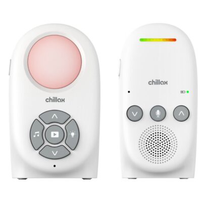 ChillaxBaby CB210 Digital Audio Baby Monitor with Nightlight, Smart ECO Mode, VOX Voice Activation, 5 Lullabies, Long Range & Two-Way Talk
