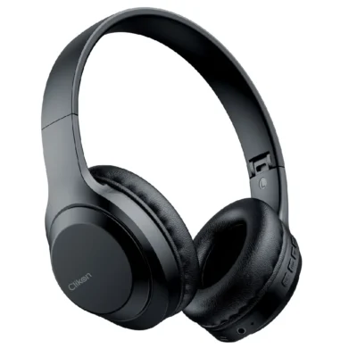 Clikon CK861 Super Light Wireless Foldable Headphones, Bluetooth, Crystal Clear Sound, Hands-Free Calling, Lightweight Design, Black