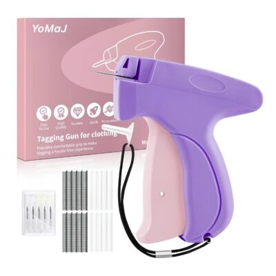 Tagging Gun for Clothing - Mini Stitch Gun for Clothes - Mini Sewing Kit - Purple