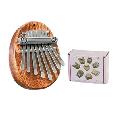 Thumb Piano 8 Keys - Portable Mini Size Finger Piano Marimba Musical Instruments Solid Wood Mibra Gift for Kids and Piano Beginners Professional (Mini Size)