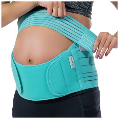 Belly Band for Pregnancy, Pregnancy Belly Support Band - Maternity Belt for Back Pain. Adjustable/Breathable Belly Support for Pregnancy. (Dark Mint/Small)