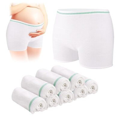 8 Pack Women's Disposable Underwear，Disposable High Waist Postpartum High-elastic Underwear，Breathable Mesh Panties C Section，Soft, Breathable, Stretchy，Suitable for Women After Surgery，Pregnant Women, Postpartum Women, Incontinent Elderly and Patients，XL