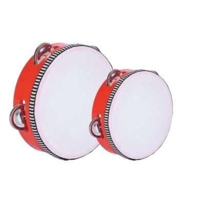 Sunshine smile 2-Piece Hand Drum for Children, Hand Drum Percussion, Tambourine Drum, Wooden Hand Drums, Tambourine Percussion, Handheld Tambourine, Wooden Tambourine with Bell, Drum