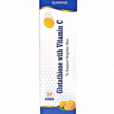 Glutathione 500mg With Vitamin C Effervescent Tablets 20's | Skin Whitening Tablet
