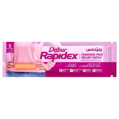 Rapidex Feminine Pain Relief Patch 5 Per Pouch Fast Action And Long Lasting Relief