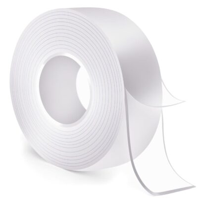 Nano Double Sided Tape Heavy Duty 3cm x 3m, Reusable Removable Washable Clear Mounting Tape for Walls, Carpet, Rug & DIY, Strong Adhesive Wall Tape for Home, Office & Kitchen – No Residue, Washable, Traceless