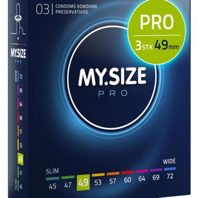 Ultra Thin Condoms 3 Pieces (49 Size) – Odorless, Long Lasting, Sustainable, Premium Quality for Maximum Comfort, Pleasure, and Sexual Health – Proper Fit Reduces Risks and Enhances Protection – Latex Men Condoms Available in Multiple Sizes (45 to 72)