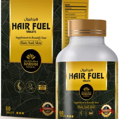 Hair Fuel Tablets for Hair Growth – Hair Skin and Nails Supplement with Biotin 1250 mcg, Saw Palmetto, Korean Red Ginseng, Multivitamins & Herbal Extracts – Anti Hair Fall Support for Men and Women – 60 Tablets