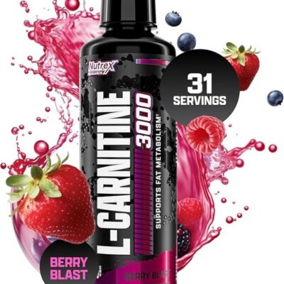 L-Carnitine 3000 Berry Blast Flavor 465ml – 31 Servings Energy & Fat Metabolism Support