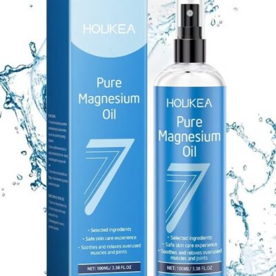 Pure Magnesium Oil Spray, Promotes Calm Sleep And Relaxation, Organic Natural Topical Magnesium For Nighttime Comfort Sleep, Non-Greasy For Feet, Hands And Body, Sleep, Muscle Pain & Cramps, 100ML