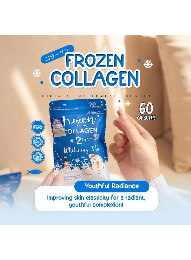 Original Frozen Collagen 2-in-1 Whitening X10 Glutathione - 2 Packs - Image 3