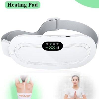 Portable Menstrual Heating Pad for Cramps Relief – Wearable USB Rechargeable Belt with 3 Heat Levels & Vibration Modes – Wireless Period Pain Relief for Women & Girls