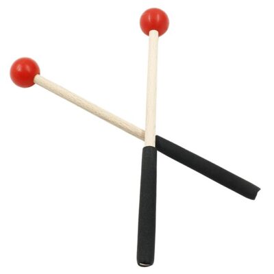 8.66 Inch Percussion Mallets Stick with Rubber Head and Handle，Wood Drum Mallets for Xylophone,Glockenspiel
