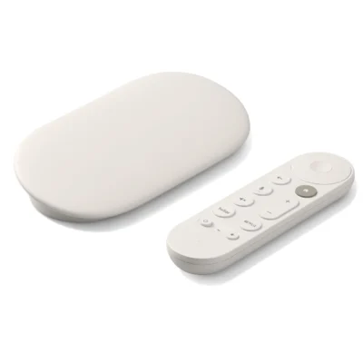 Google TV Streamer 4K - Smart Streaming Device with Voice Remote, Dolby Vision, 32GB Storage & Smart Home Control - Porcelain
