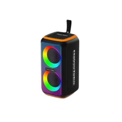 Haino Teko 30W Portable Bluetooth Speaker with RGB Lights, Deep Bass, Multi-Function Controls and Enhanced Sound - Black - TB-2