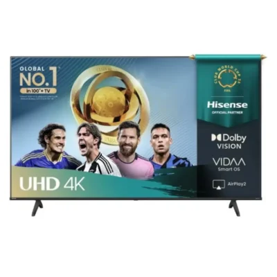 Hisense 43 Inch 4K UHD Smart TV, Dolby Vision, Dolby Audio, VIDAA OS, Game Mode Plus 2025, Black - 43A61Q