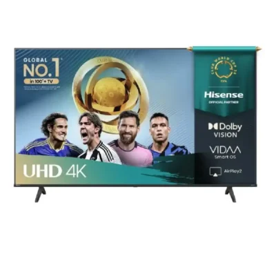 Hisense 50 Inch 4K UHD Smart TV, Dolby Vision, Dolby Audio, DTS Virtual-X, VIDAA OS, Game Mode Plus, 2025, Black - 50A61Q