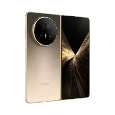 Honor Magic V5 Foldable 5G Smartphone, 16GB RAM, 512GB Storage, 7.95inch Foldable OLED Display, 64MP Triple Camera, 5820mAh Battery, Dawk Gold + Honor Watch Fit Active & Protective Case - 5109BUJQ - TDRA Version