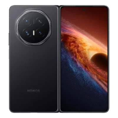 Honor Magic V6 Foldable 5G Smartphone, 16GB RAM, 512GB Storage, 7.95 inch Foldable OLED Display, 64MP Triple Camera, 6660mAh Battery, 80W Wired & 66W Wireless Charging, Black with Honor Watch Fit - 5109CEVB - TDRA Version