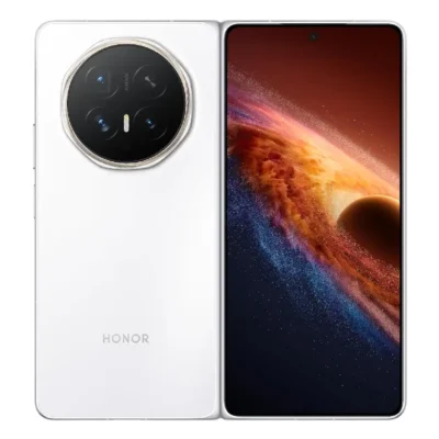 Honor Magic V6 Foldable 5G Smartphone, 16GB RAM, 512GB Storage, 7.95 inch Foldable OLED Display, 64MP Triple Camera, 6660mAh Battery, 80W Wired & 66W Wireless Charging, White with Honor Watch Fit - 5109CEVC - TDRA Version