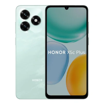 Honor X5c Plus 4G Smartphone, 4GB RAM, 128GB Storage, 6.74 Inch HD+ Display, 50MP AI Camera, 5260mAh Battery, Android 15, Ocean Cyan - 5109BYGR - TDRA Version