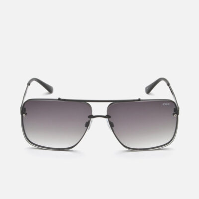 IDEE Unisex Gradient Grey Lens Sunglasses Full Frame Square Shape 63-12-144mm Gunmetal Metal Frame CR39 Lens - S2764C2