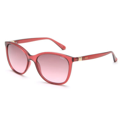 IDEE Women Polarized Gradient Purple Lens Sunglasses Full Frame Cateye Shape 55-17-141mm Purple Plastic Frame CR39 Lens - S2696C8P