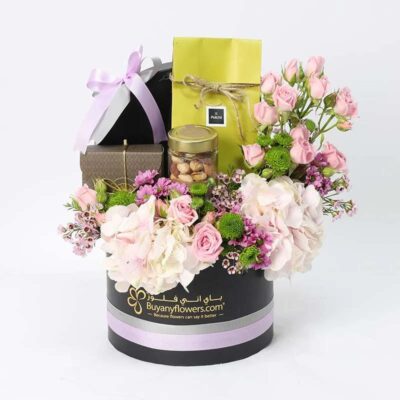 Bateel & Patchi Floral Hamper | Luxury Eid Gift Hamper UAE