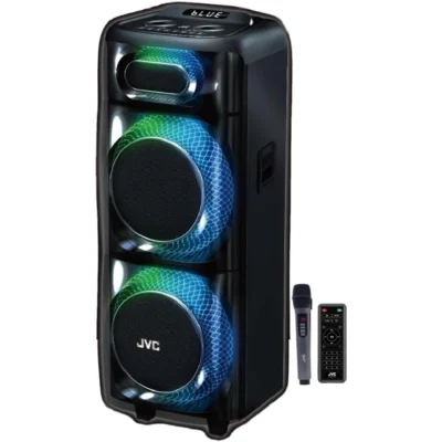 JVC Portable Party Speaker 2000W Bluetooth Dual Woofer with Mic XS-N178