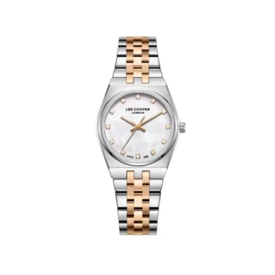 Lee Cooper Womens Metal Analog Watch LC08204.520 Mop Dial 30mm Water Resistant