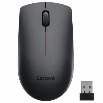 Lenovo 300 Wireless Compact Mouse - Black, Nano USB Receiver, Long Battery Life