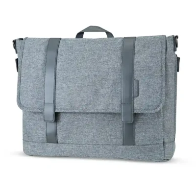 Little Story Dads Diaper Bag, 21L Travel Baby Bag with Changing Mat, Stroller Straps & Multiple Compartments, Grey - LS_DDHB_GY