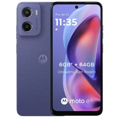 Motorola E15 4G Dual SIM - 6.67 Inch LCD Display, 2GB, 64GB, 32MP AI Camera, 5200mAh Battery, Fresh Lavender - Middle East Version