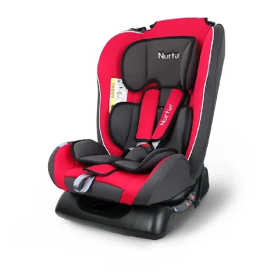 Nurtur Bruno 3-in-1 Convertible Car Seat, 0-7 Years, 0-25 kg, 143 Degree Recline, 5-Point Harness, Red - ZY19-NR8