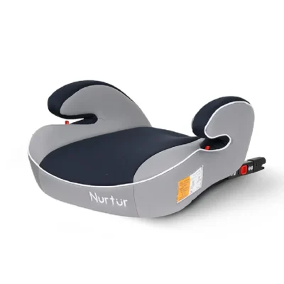 Nurtur Enzo Kids ISOFIX Booster Car Seat, Group 2,3, 22-36 kg, 4-12 Years, Wide Armrests, Grey - ZY13A-NR2