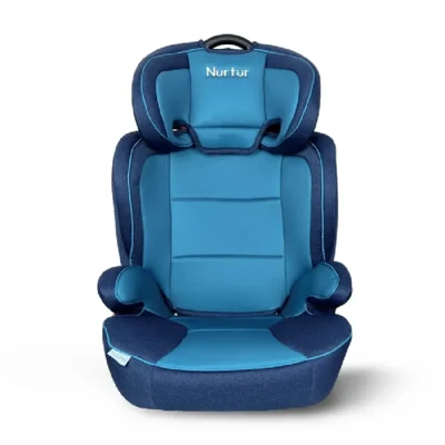 Nurtur Jupiter 3-in-1 Convertible Car Seat & Booster, Group 1,2,3, Up to 25 kg, 9-Position Headrest, 5-Point Harness, Blue - ZY11-NR11
