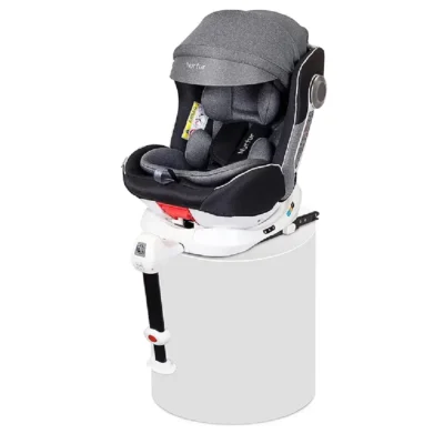 Nurtur Liberty 4-in-1 360 Degree ISOFIX Car Seat with Support Leg, 0-12 Years, 0-36 kg, Dark Grey - YC05S-NR1