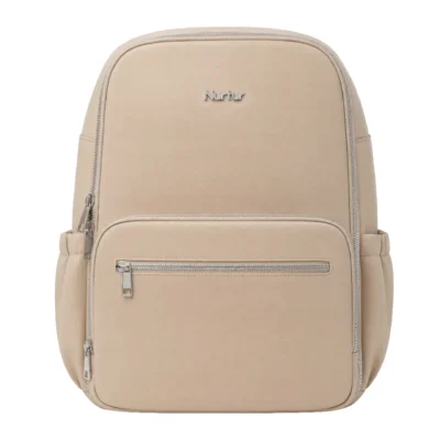Nurtur Maverick Travel Diaper Backpack with Insulated Bottle Storage & Changing Pad, Beige - TCNR-TK05-BEI