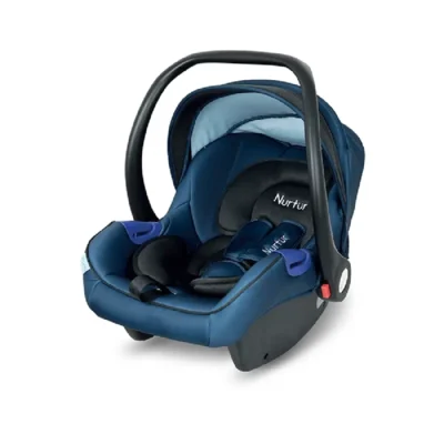 Nurtur Nemo 2-in-1 Baby Carrier Car Seat, Group 0+, 0-13 kg, Adjustable Canopy, 3-Point Harness, Blue - ZY07-NR12