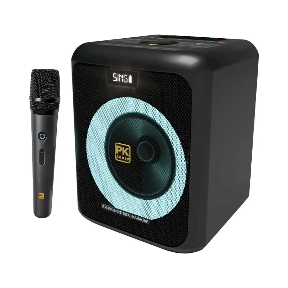 Platinum Karaoke CX15 Party Jukebox Speaker Bluetooth USB HDMI Wireless Microphone 1200W PMPO Portable Karaoke System Black 1 Year Warranty - Image 2