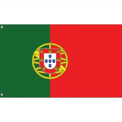 Portugal Flag 60x90 cm, Portuguese National Flag for World Cup 2026, Indoor & Outdoor Celebration Flag