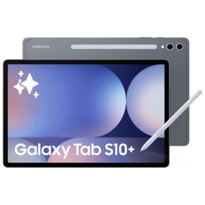 Samsung Galaxy Tab S10+ 5G Tablet - 12.4 Inch Dynamic AMOLED 2X Display, 12GB RAM, 256GB Storage, S Pen Included, Gray - Middle East Version