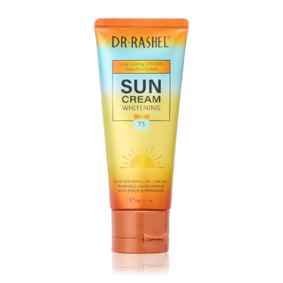 DR. RASHEL Whitening & Moisturizing Sun Protect Cream SPF 75 – 60g | Brightening & Hydrating Sunscreen | UAE